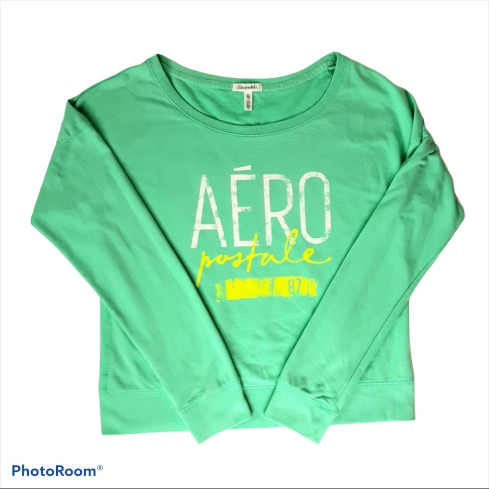 Aeropostale XL Lemon Green Light Sexy Top